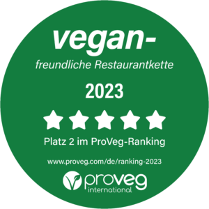 Platz 2 im ProVeg-Ranking der vegan-freundlichen Restaurantketten