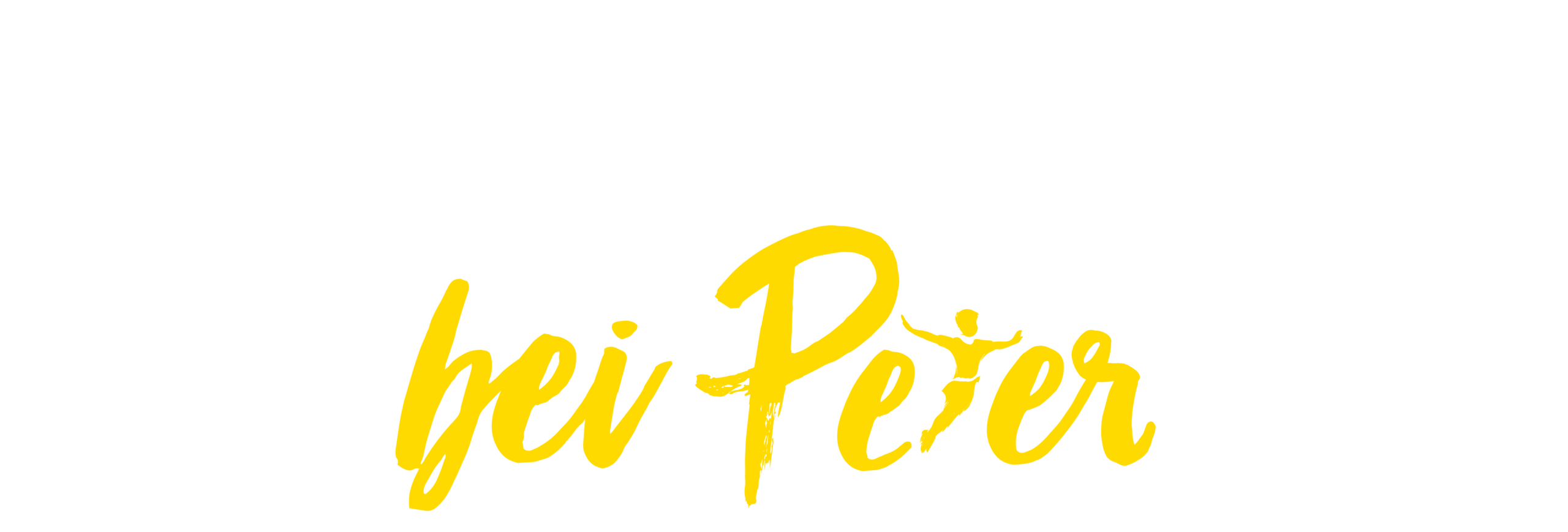 Deine Feier bei Peter Schriftzug