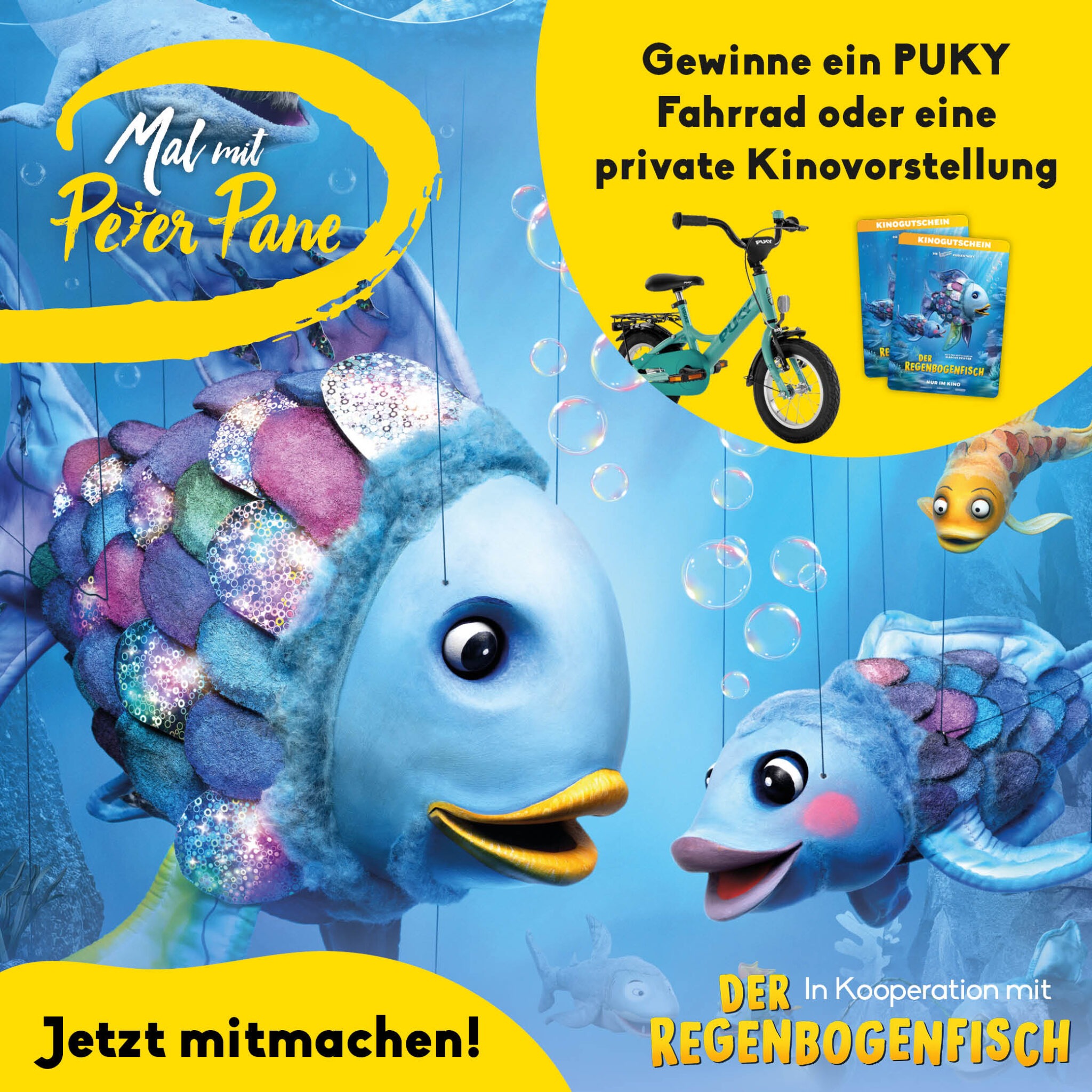 Mach mit bei der Aktion Mal mit Peter und Gewinne tolle Preise in Kooperation mit Der Regenbogenfisch